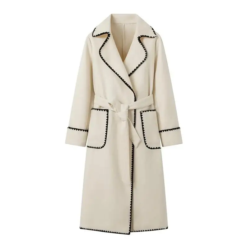 EP | manteau patchwork clair et long