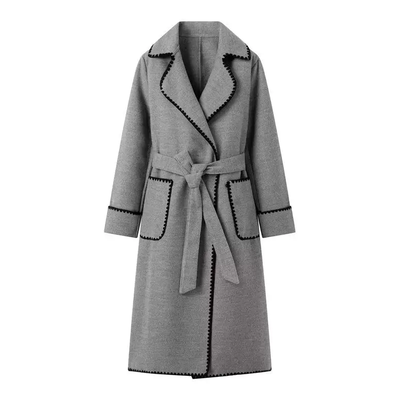 EP | manteau patchwork clair et long