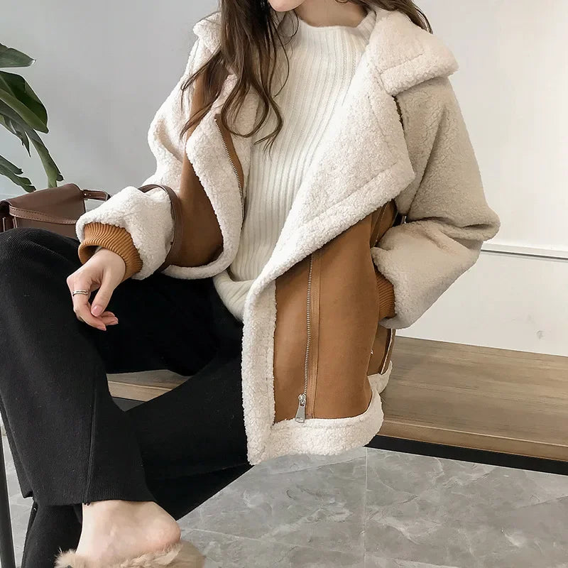 EP | Manteau en fourrure épaisse pour femme