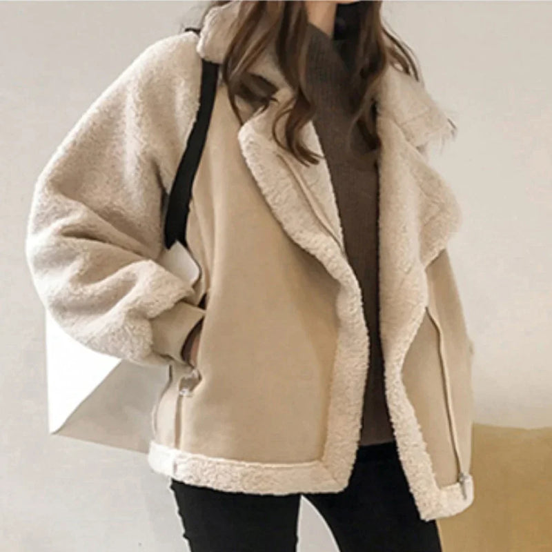 EP | Manteau en fourrure épaisse pour femme
