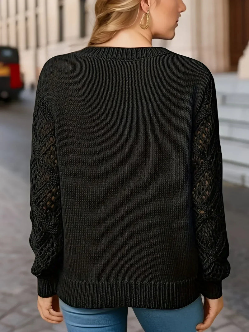 EP | Pull en maille solide col V