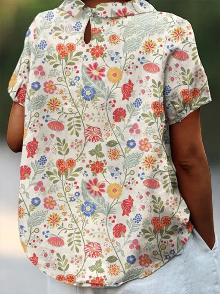 SL | Blouse à imprimé fleuri pour femmes