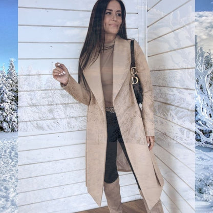 EP | Veste longue en coton sans boutons