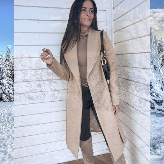 EP | Veste longue en coton sans boutons