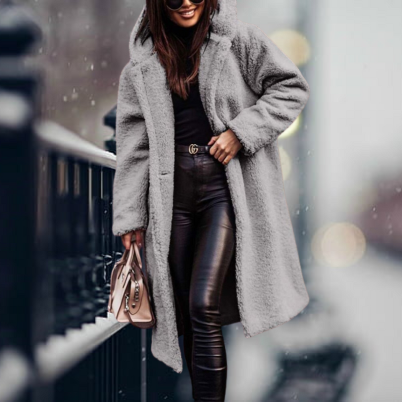 EP | long manteau chaud en peluche