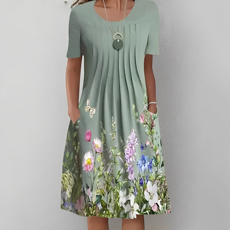 SL | Robe midi avec imprimé fleuri
