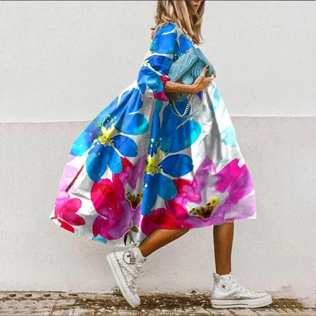 SL | Robe midi florale