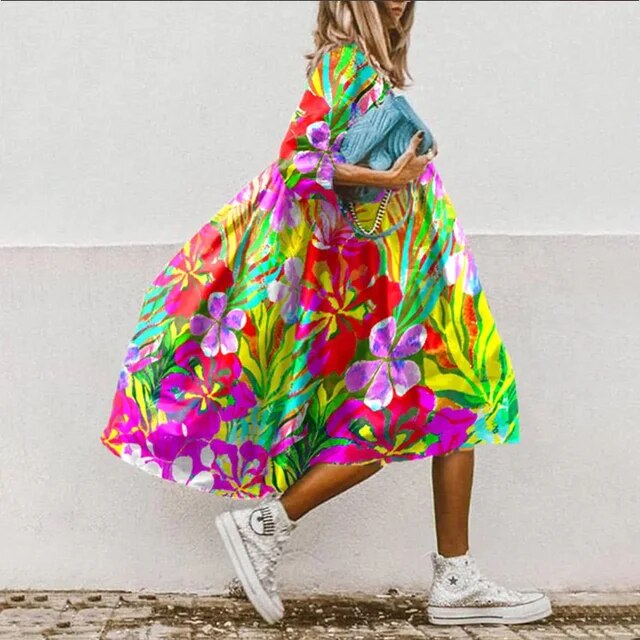 SL | Robe midi florale