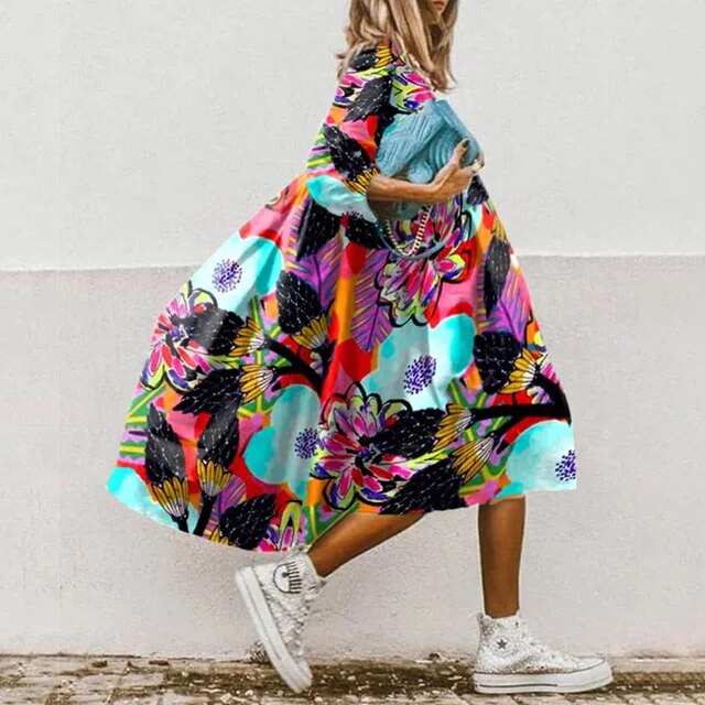 SL | Robe midi florale