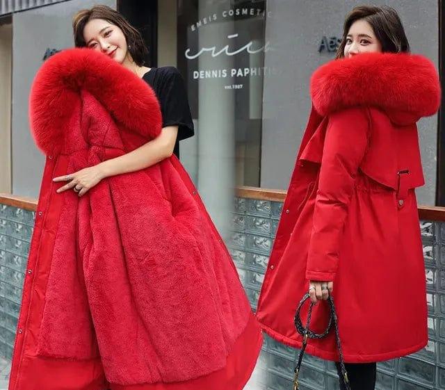 EP | Veste longue à capuche pour femmes