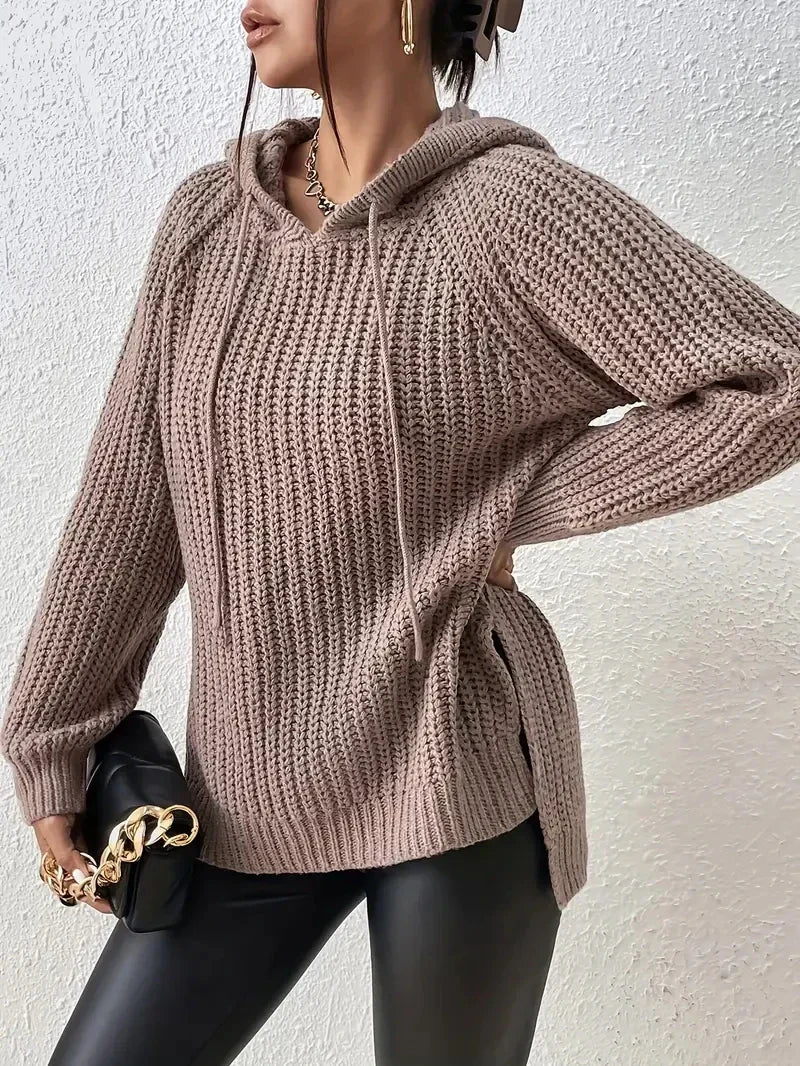 EP | MW - Sweat à capuche en tricot décontracté