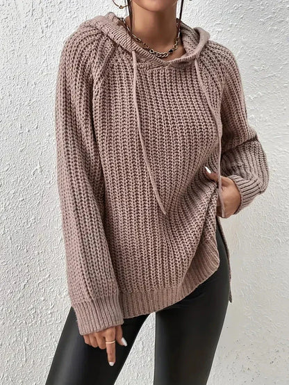 EP | MW - Sweat à capuche en tricot décontracté