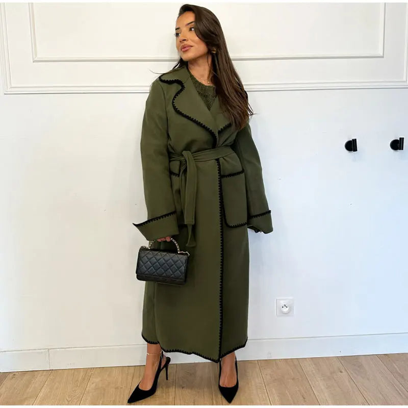 EP | Manteau à poches avec revers pour femmes