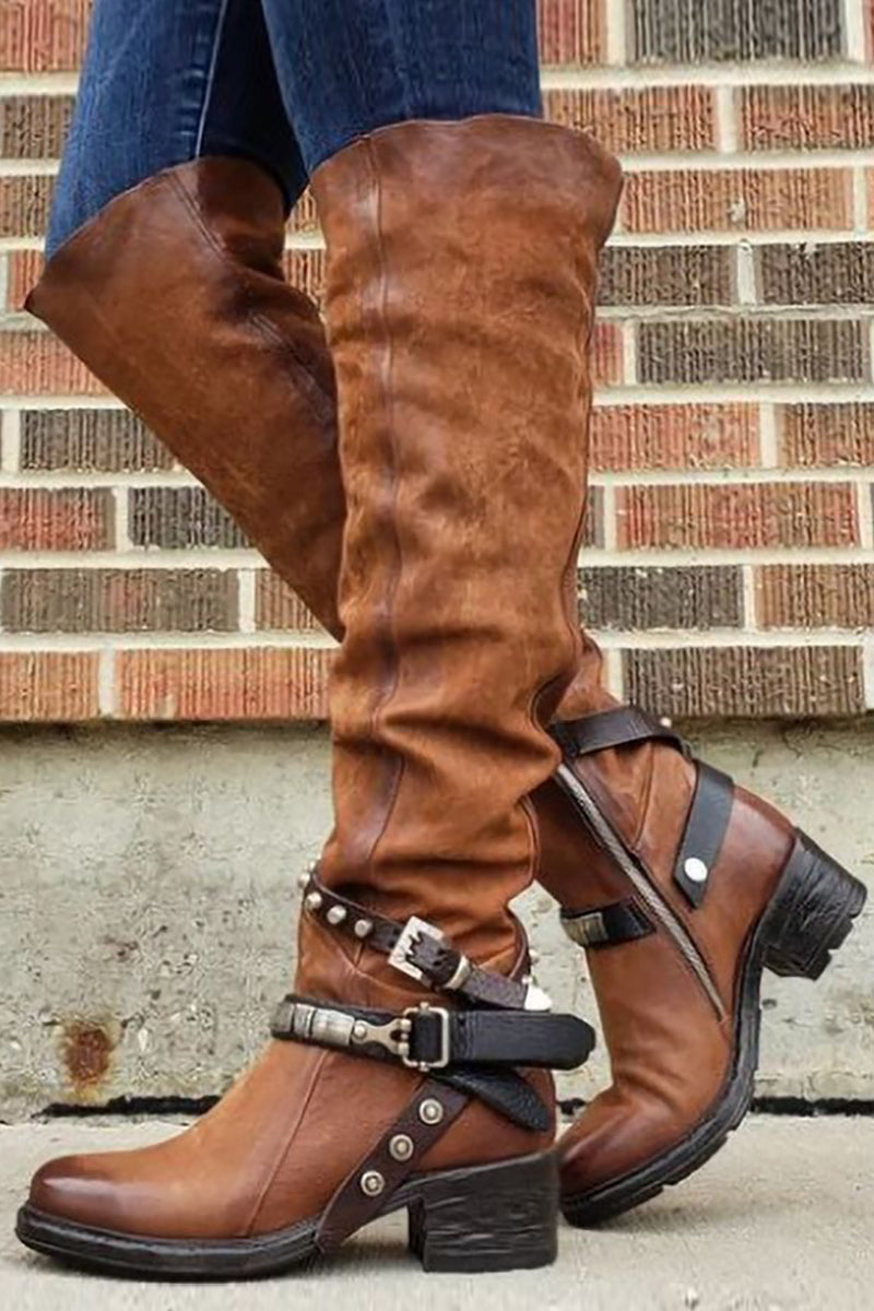 Bottines à boucle