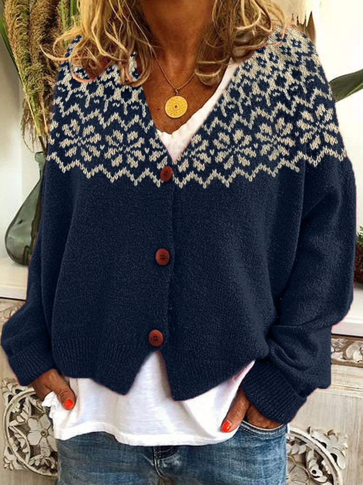 Cardigan au design réfléchi