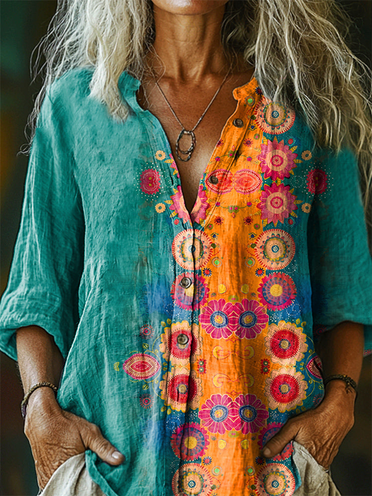 Chemise au style vintage intemporel