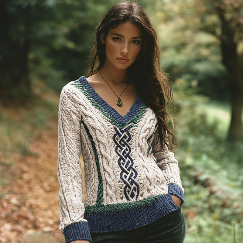 Pull au design réfléchi