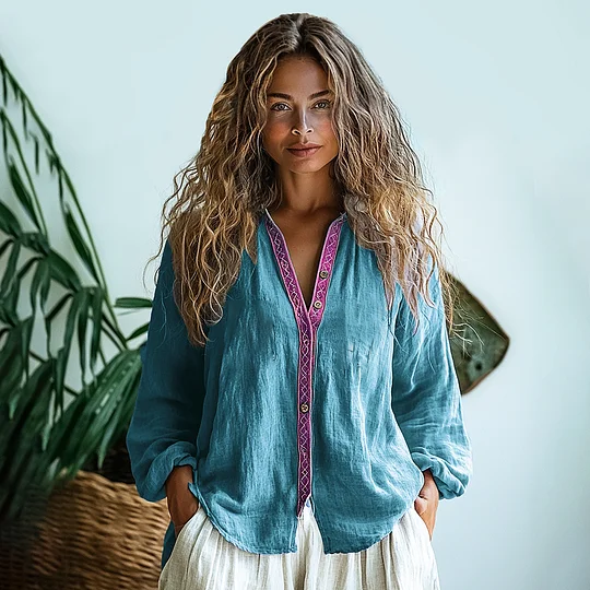 Chemise au design réfléchi
