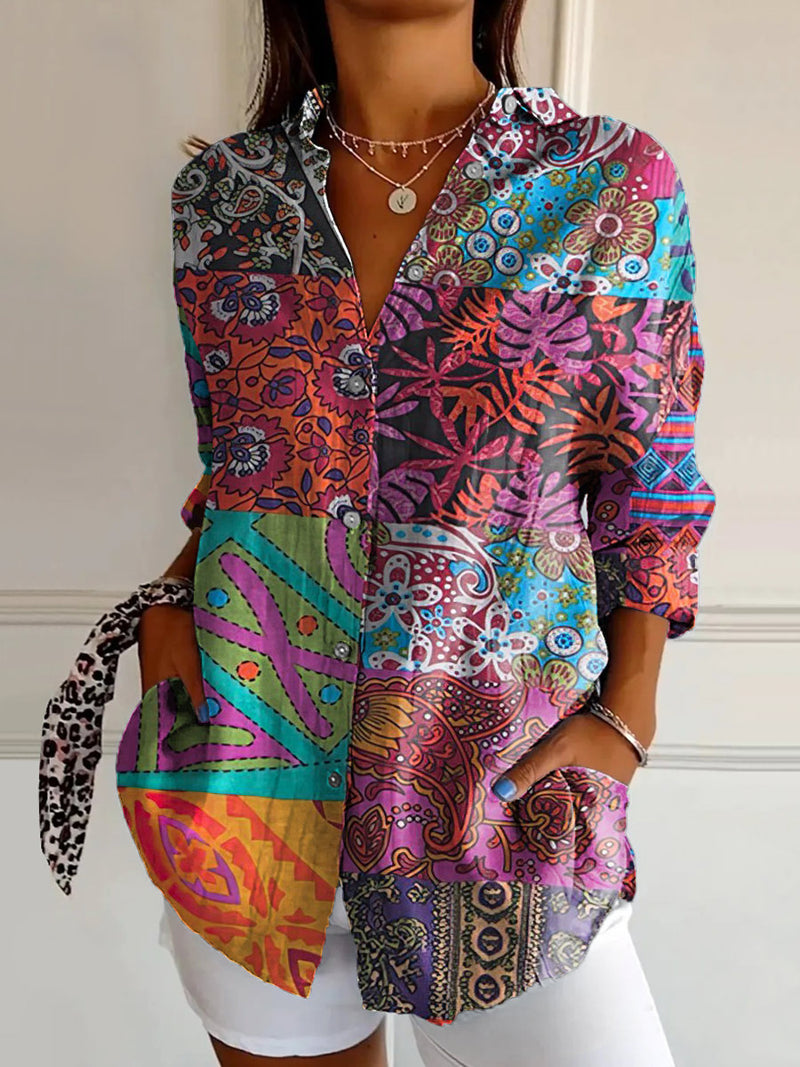 Chemise au style vintage intemporel