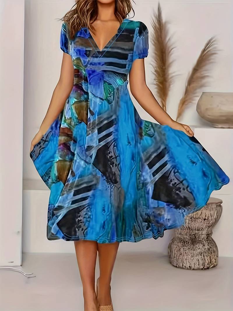 SL | Robe d'été bohème avec décolleté en V