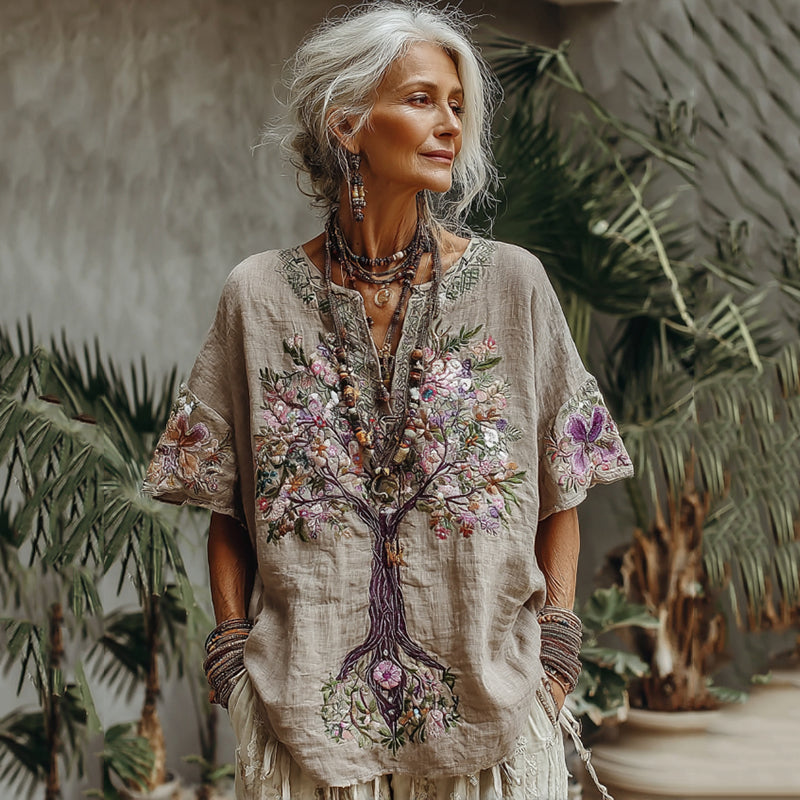 Chemise au style vintage intemporel