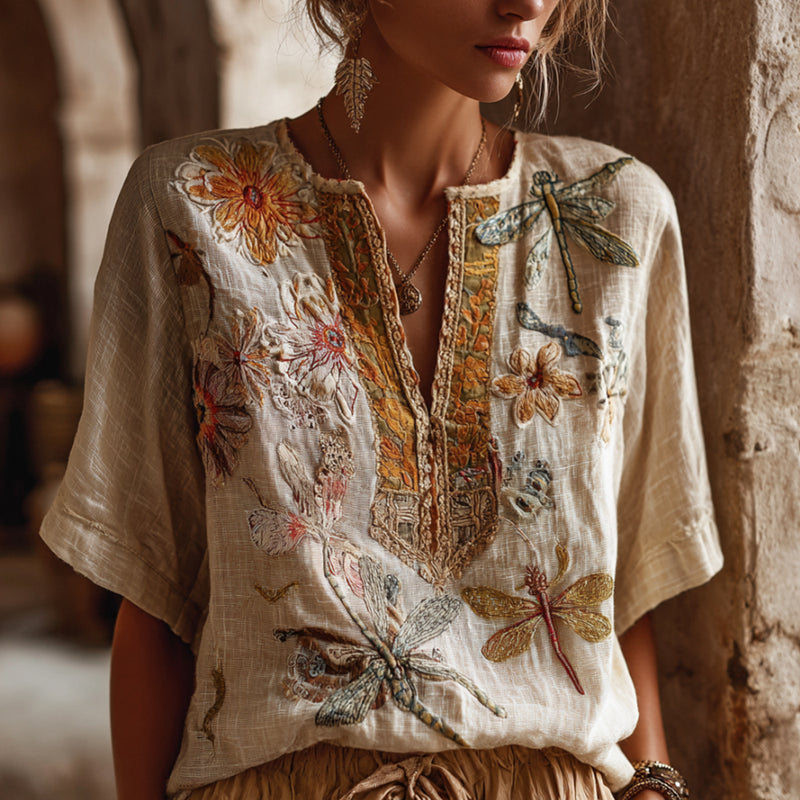 Haut au style vintage intemporel