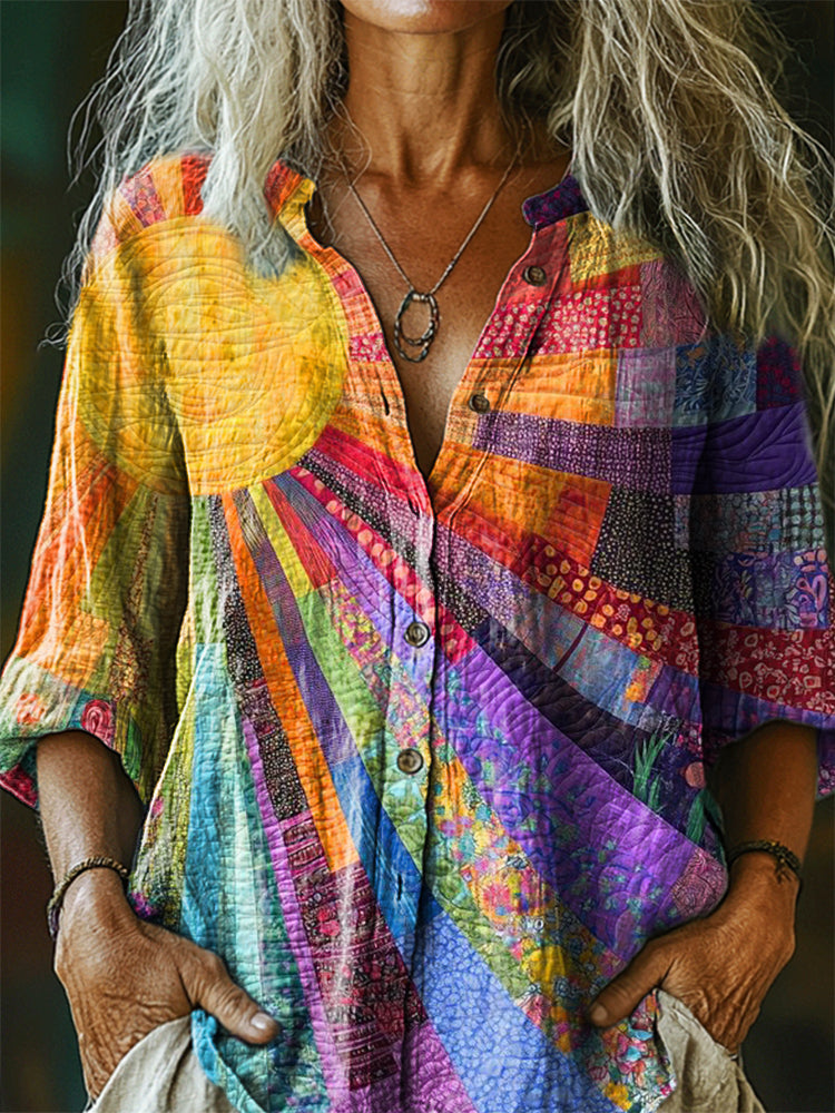 Chemise au style vintage intemporel