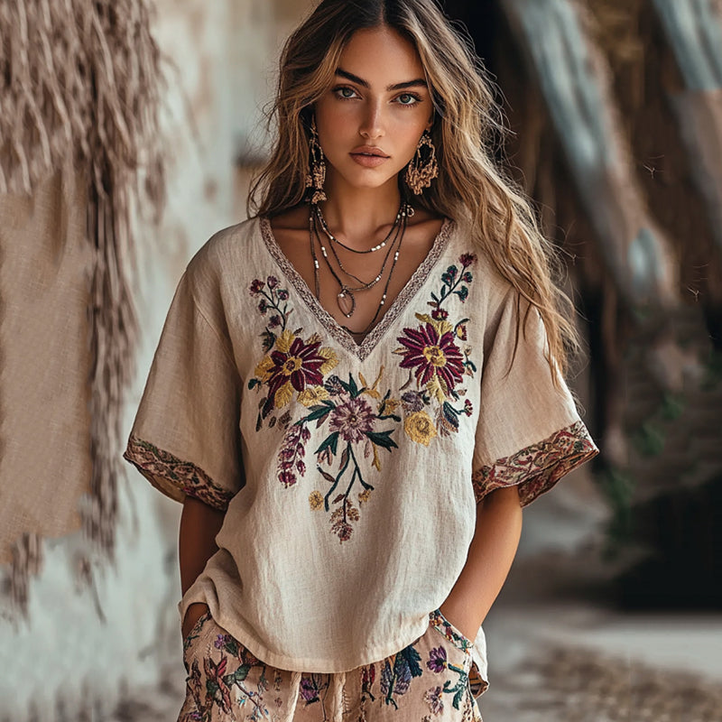 Haut au style vintage intemporel