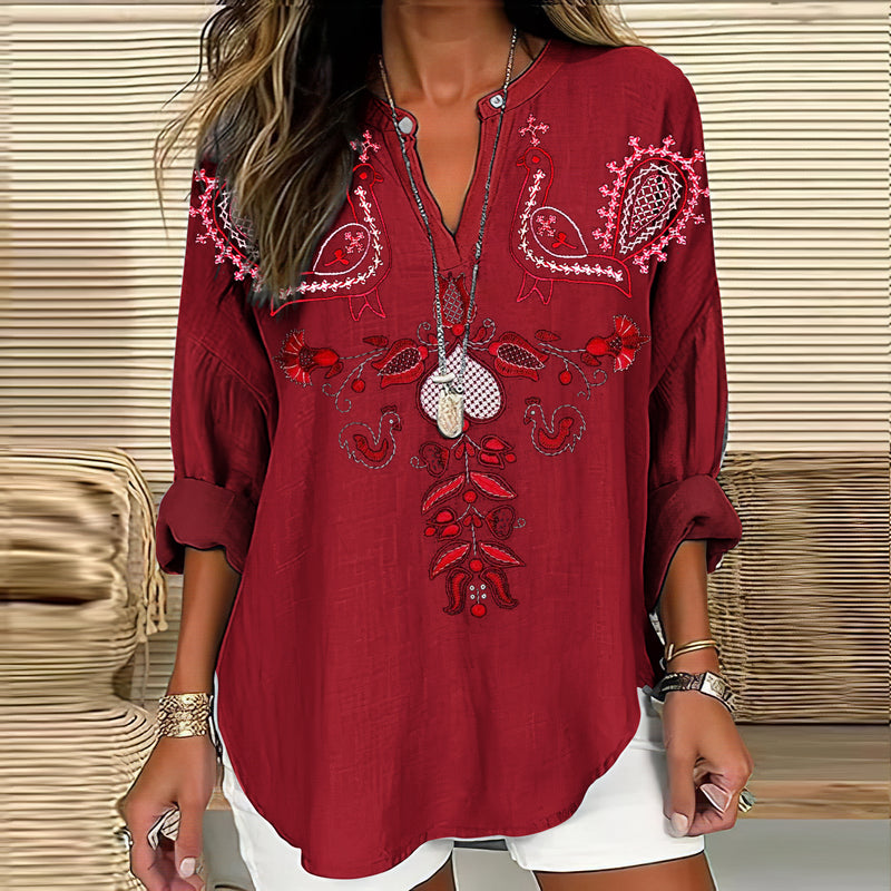 Chemise au style vintage intemporel