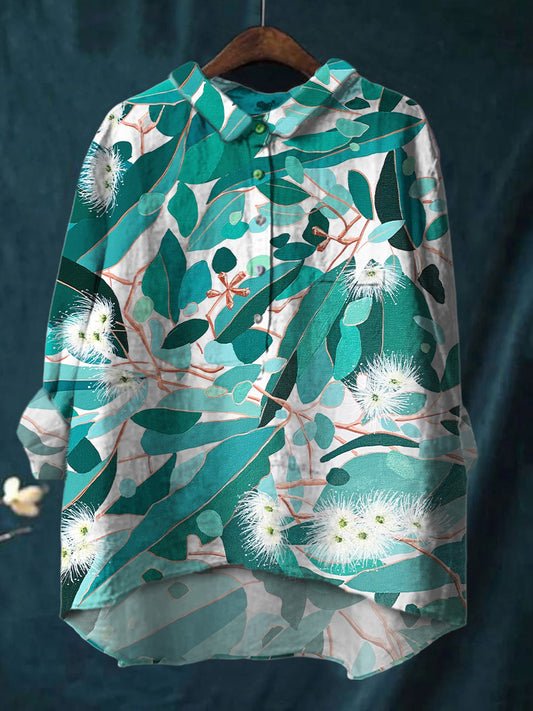 Women's Leaf Print Shirt