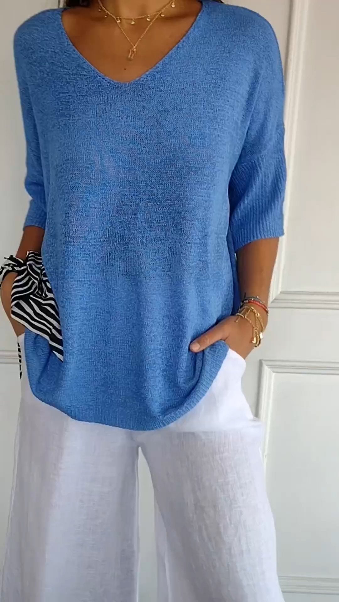 Pull au design réfléchi