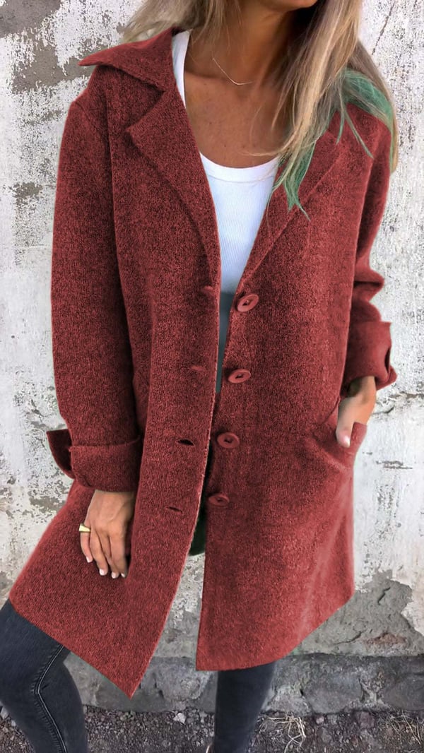 EP | Teni™ Veste longue décontractée et élégante avec poches pratiques