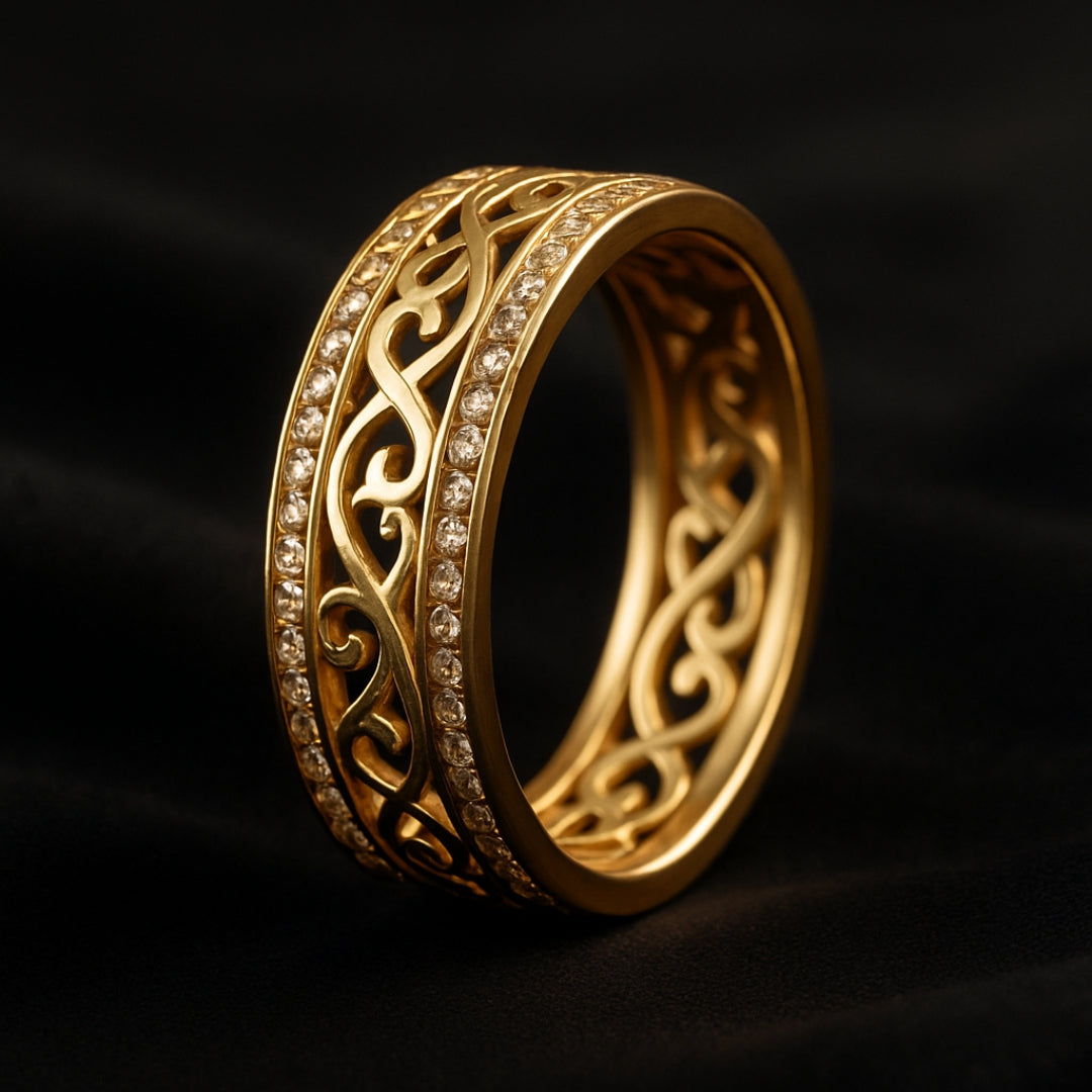 Or Bague romantique pour moments spéciaux