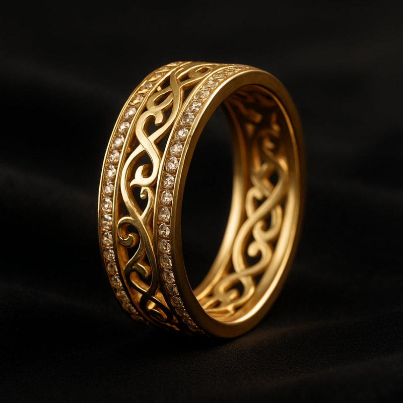 Or Bague romantique pour moments spéciaux