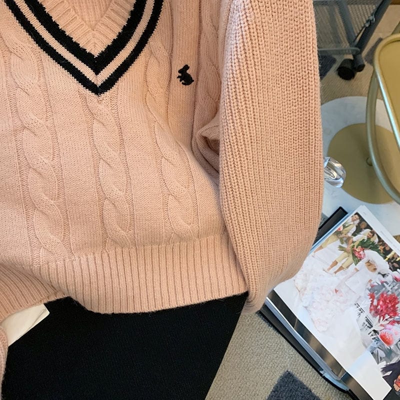 EP | Pull-over en tricot de mode coréenne