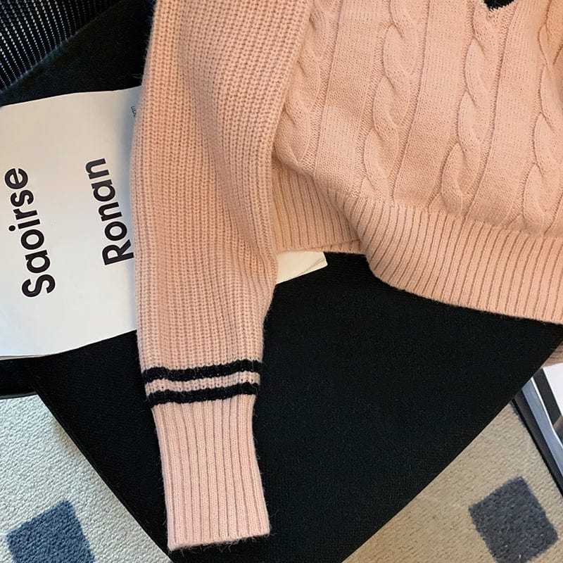 EP | Pull-over en tricot de mode coréenne