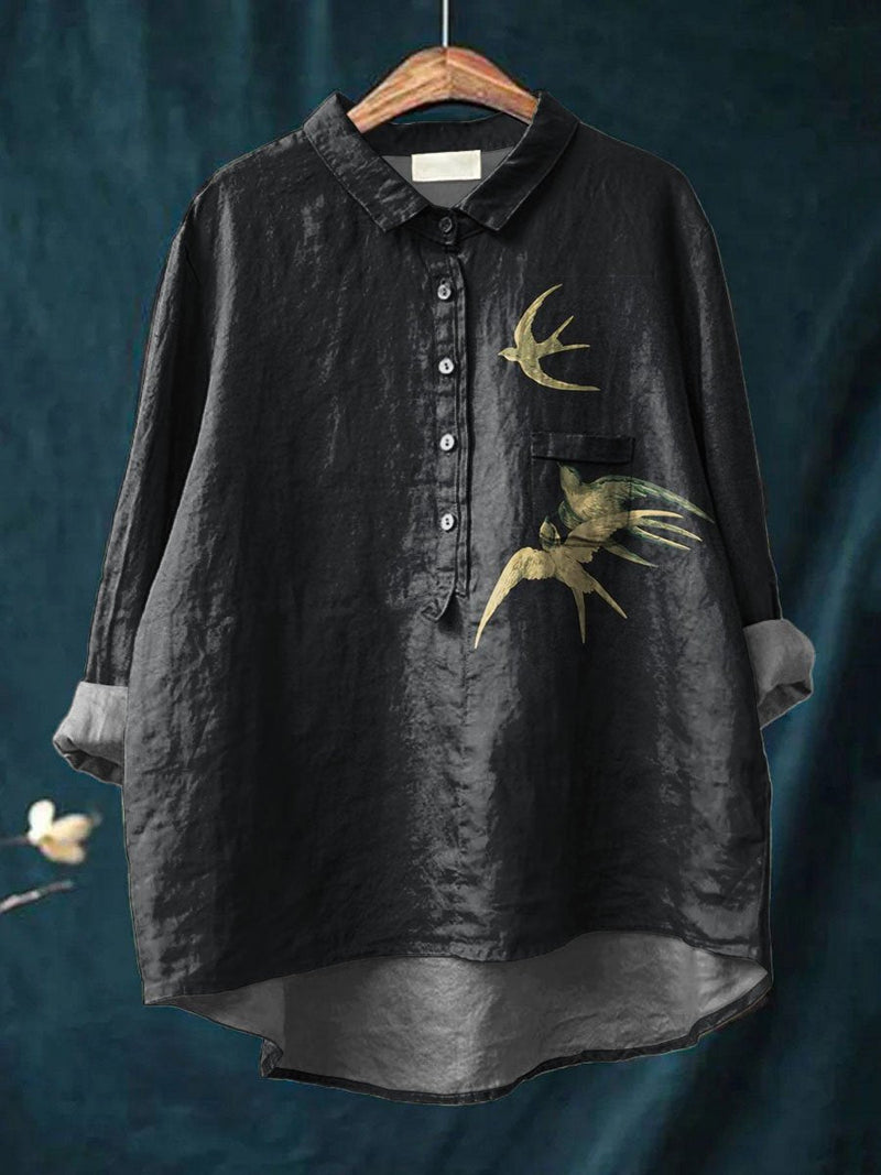 Chemise au style vintage intemporel