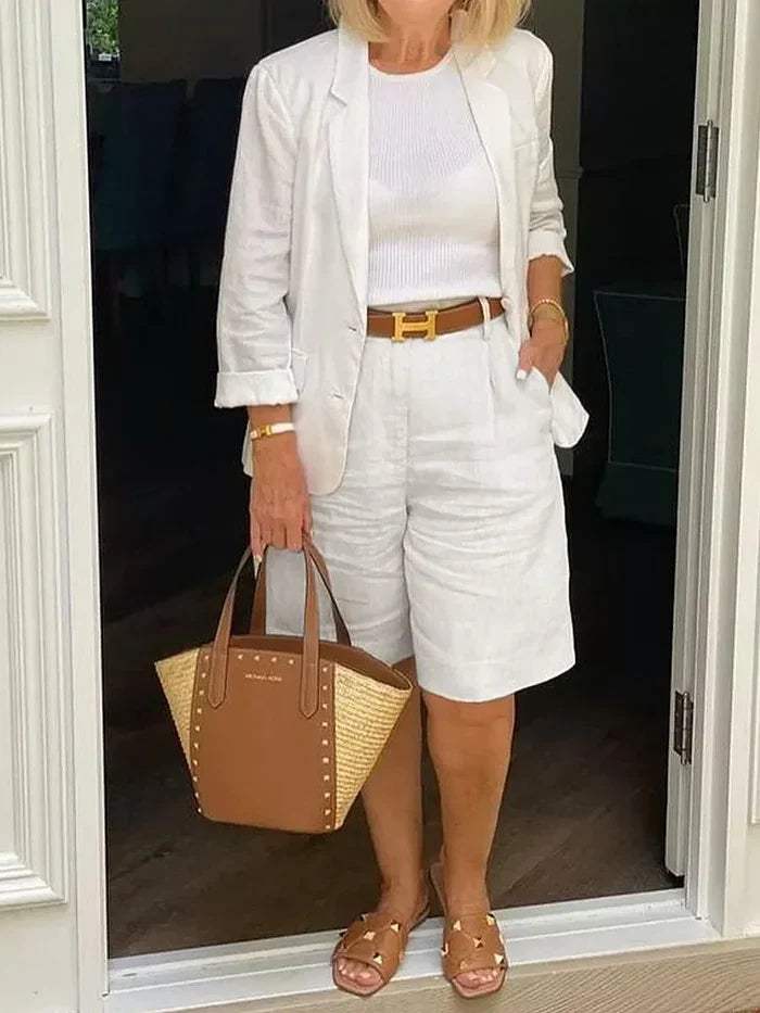 EP | Blazer élégant et short - Stylé - Idéal pour les jours chauds
