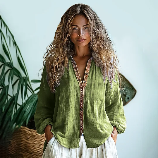 Chemise au design réfléchi