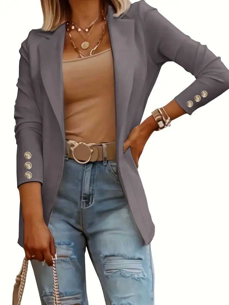 EP | élégant blazer à manches longues pour le printemps