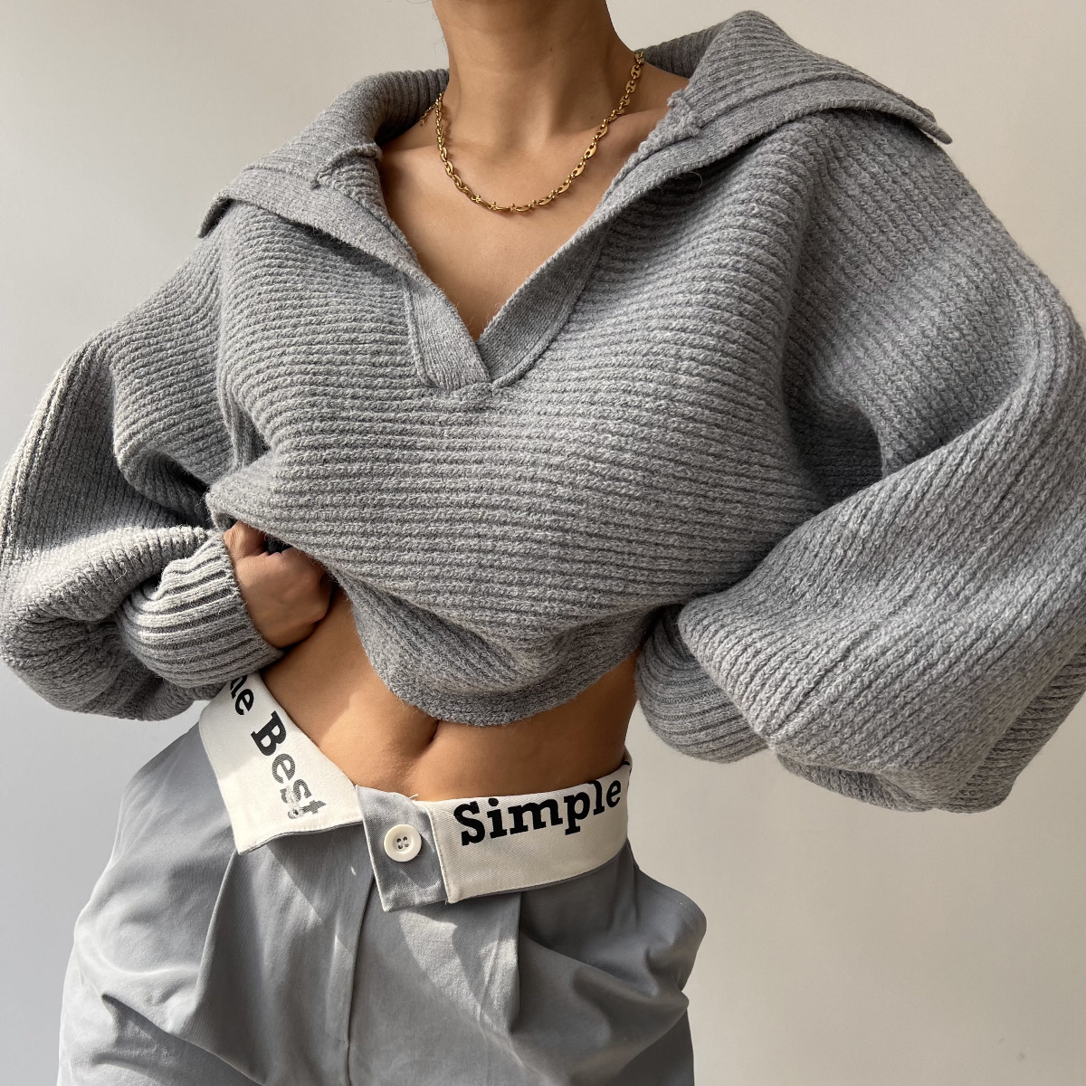 Pull au design classique
