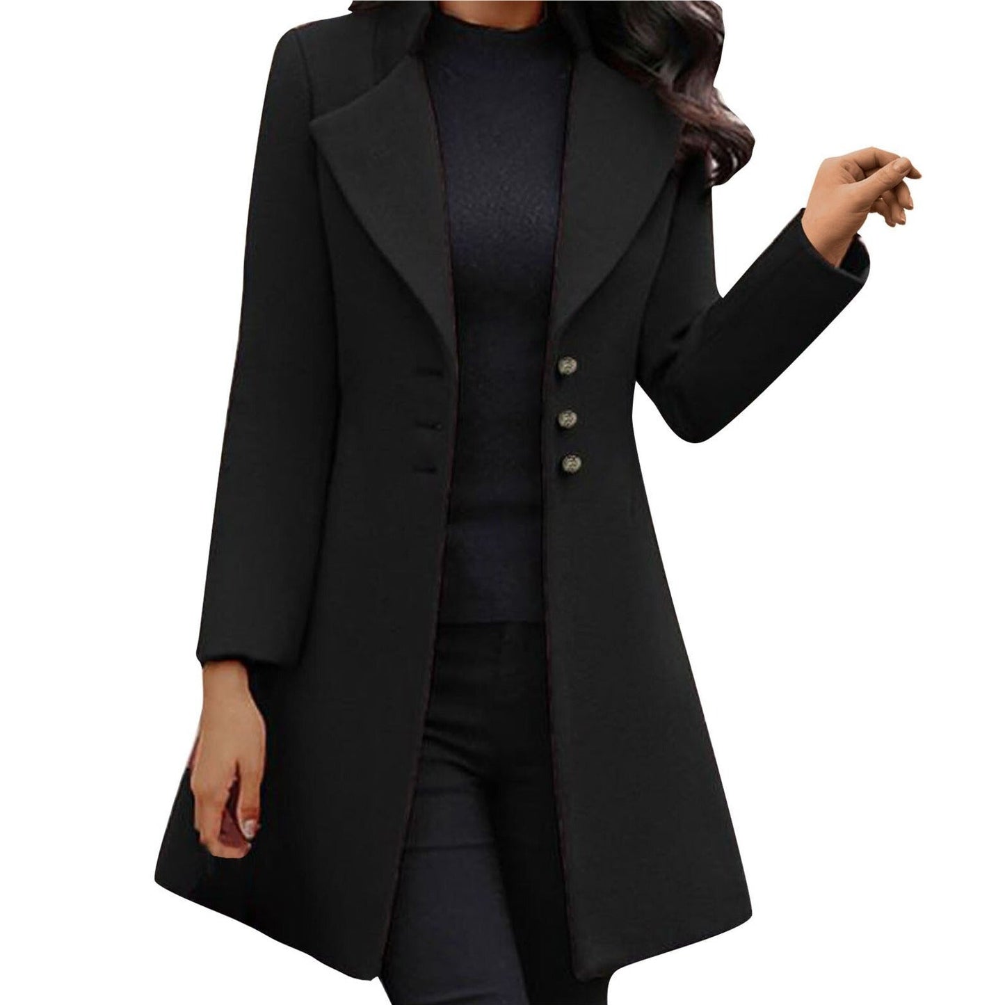 JO | Manteau en laine italien à manches longues