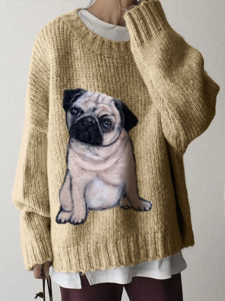 Pull au design réfléchi