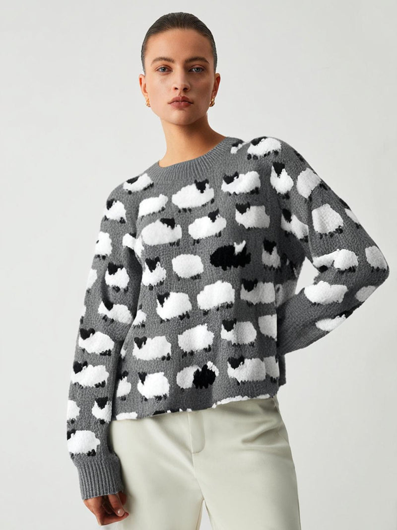 Pull au design réfléchi