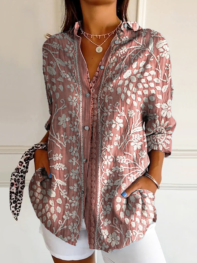 Chemise au style vintage intemporel