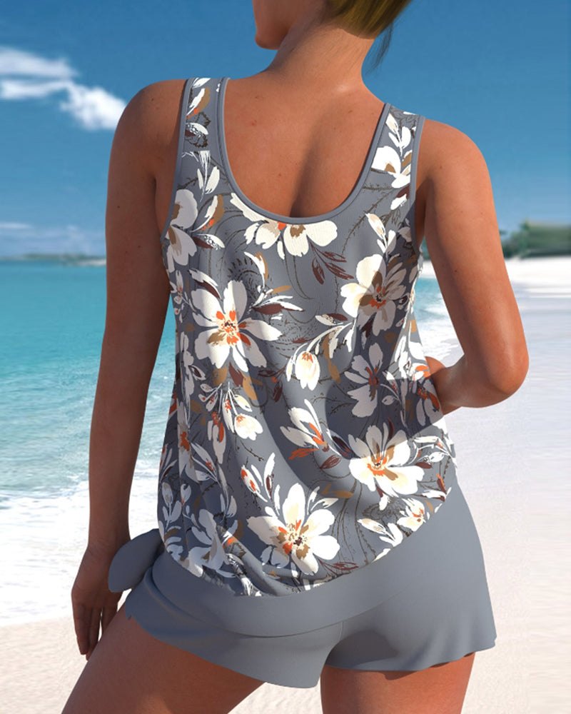 SL | Tankini avec imprimé fleuri