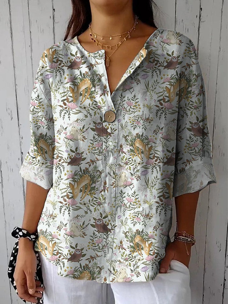 Chemise au style vintage intemporel
