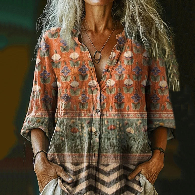 Chemise au style vintage intemporel
