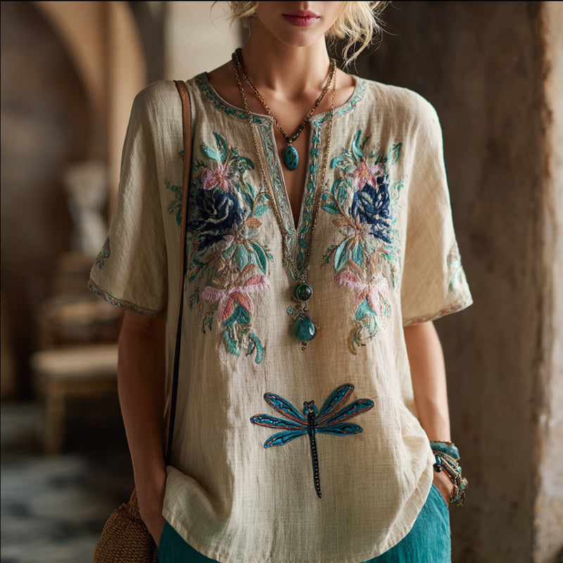 Chemise au style vintage intemporel
