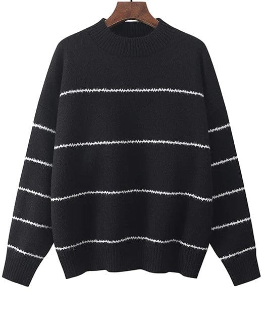 EP | Pull-over mignon tricoté à rayures